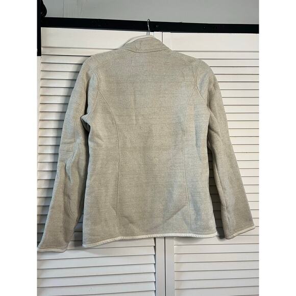Patagonia Grey Cream Better Sweater 1/4 Zip Pullover Sz Small N - Picture 8 of 9